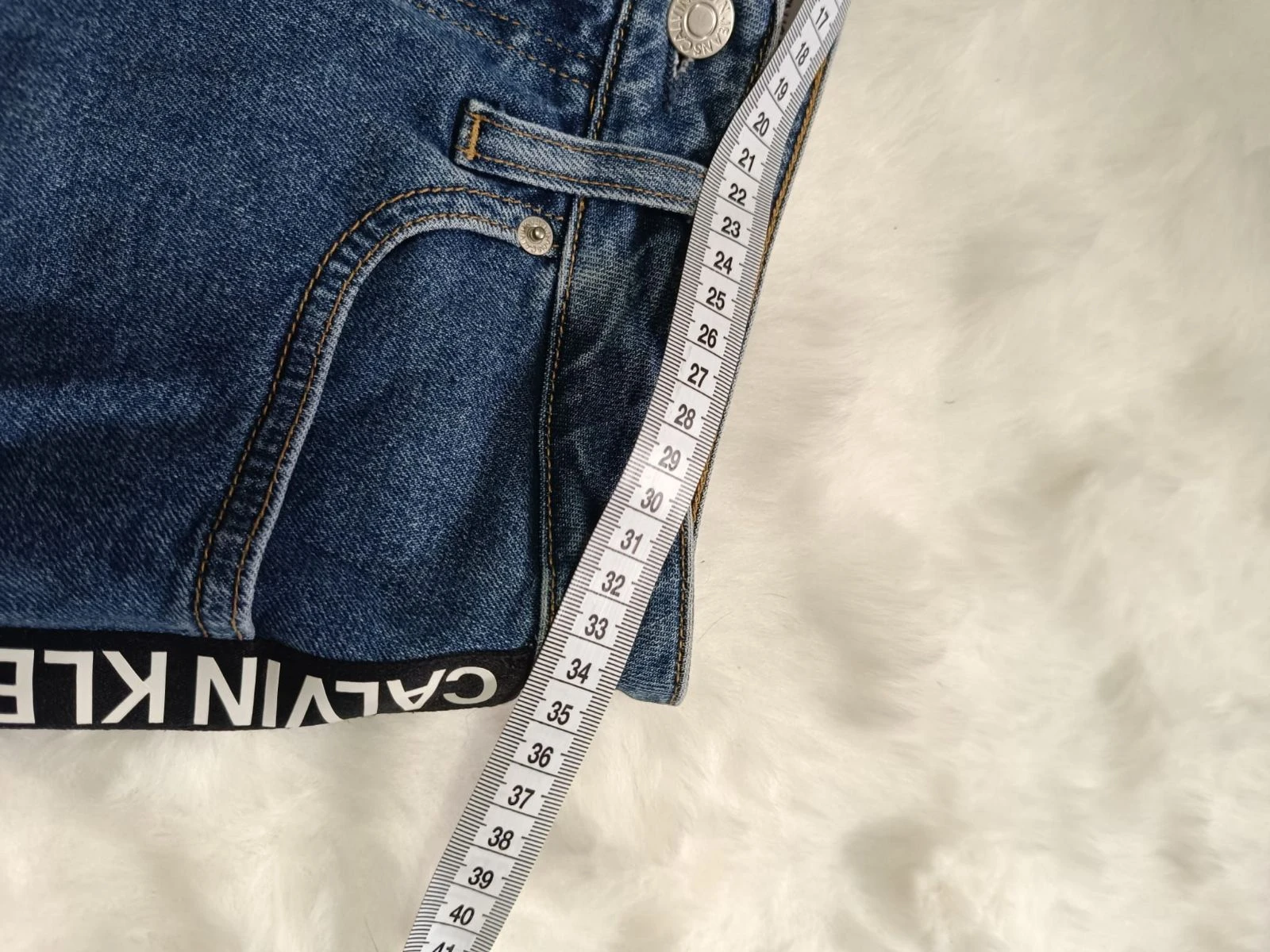 falda Calvin Klein vaquera algodón - jupe en jean mini femme – photo 6